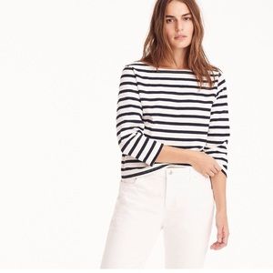 NWOT J.Crew Striped Boatneck Tee Shirt